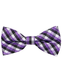 Carahere Handmade Boy's Plaid Bow Ties