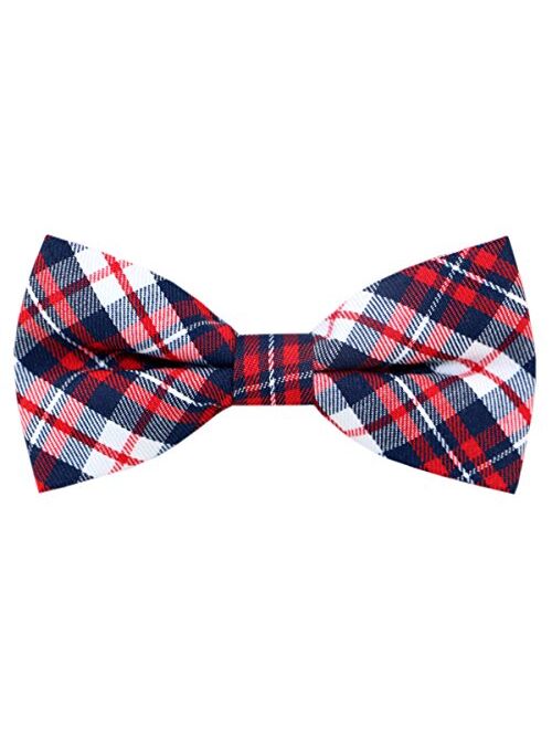 Carahere Handmade Boy's Plaid Bow Ties