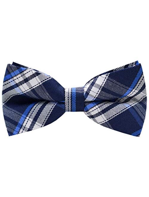 Carahere Handmade Boy's Plaid Bow Ties