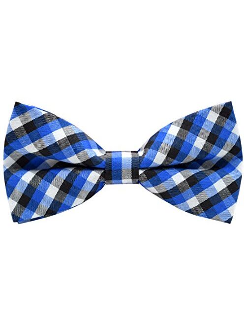 Carahere Handmade Boy's Plaid Bow Ties