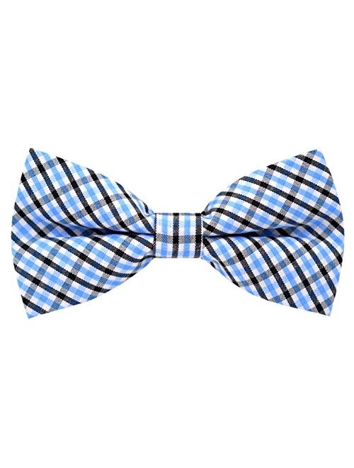 Carahere Handmade Boy's Plaid Bow Ties