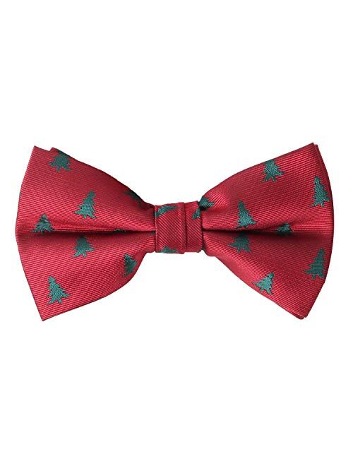 Alizeal Toddler Christmas Pattern Pre-tied Party Bow Tie