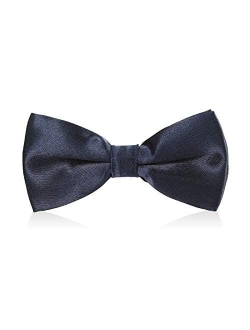 Boys Child Kids Bow ties - Adjustable Pre Tied Solid Color Wedding Party Bowties