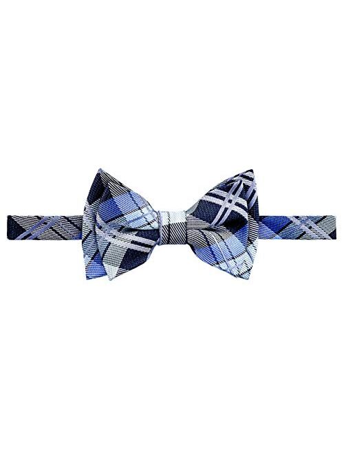 Retreez Elegant Tartan Plaid Check Woven Microfiber Pre-tied Boy's Bow Tie