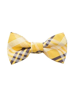 Boy's Plaid Woven Bow Tie