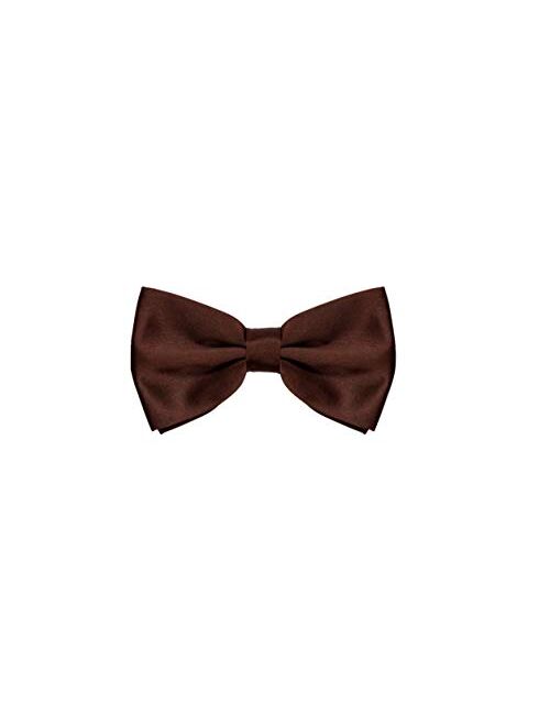 BURLET Bow Tie - Black Bow Tie - Bow Tie for Men - Bowtie Men - Silk Look