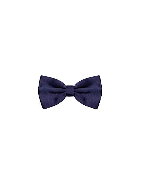 BURLET Bow Tie - Black Bow Tie - Bow Tie for Men - Bowtie Men - Silk Look