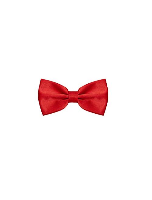 BURLET Bow Tie - Black Bow Tie - Bow Tie for Men - Bowtie Men - Silk Look