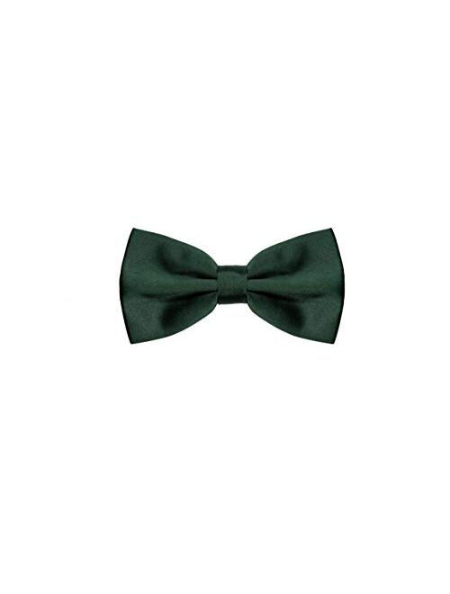 BURLET Bow Tie - Black Bow Tie - Bow Tie for Men - Bowtie Men - Silk Look