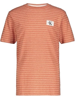 Short Sleeve Stripe Crew Neck T-Shirt