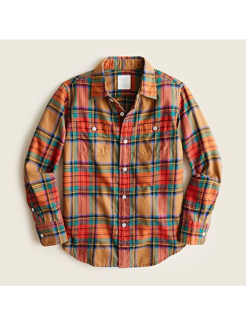 J.Crew Boys' lightweight flannel shirt in plaid