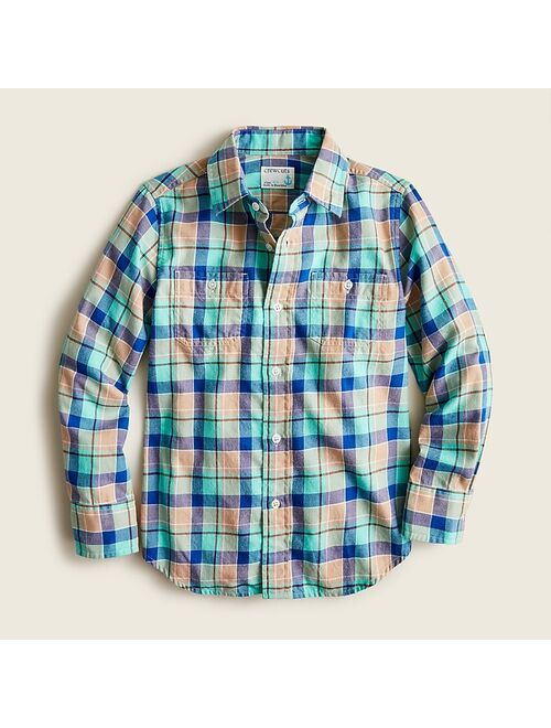 J.Crew Boys' lightweight flannel shirt in plaid