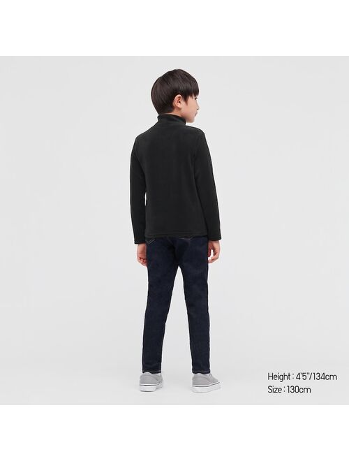 Uniqlo KIDS FLEECE HIGH-NECK LONG-SLEEVE T-SHIRT