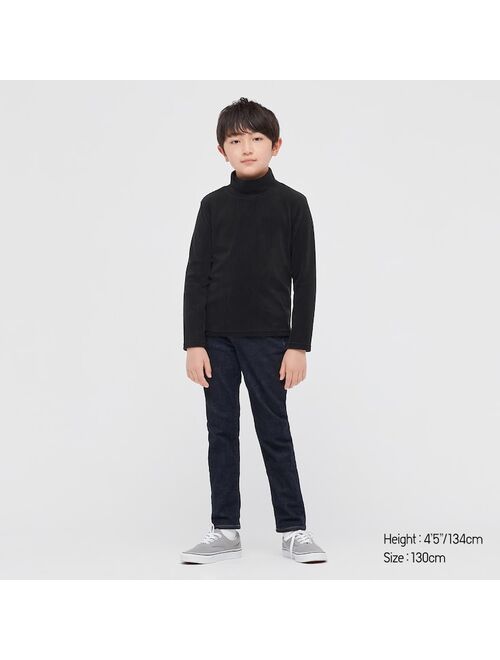 Uniqlo KIDS FLEECE HIGH-NECK LONG-SLEEVE T-SHIRT