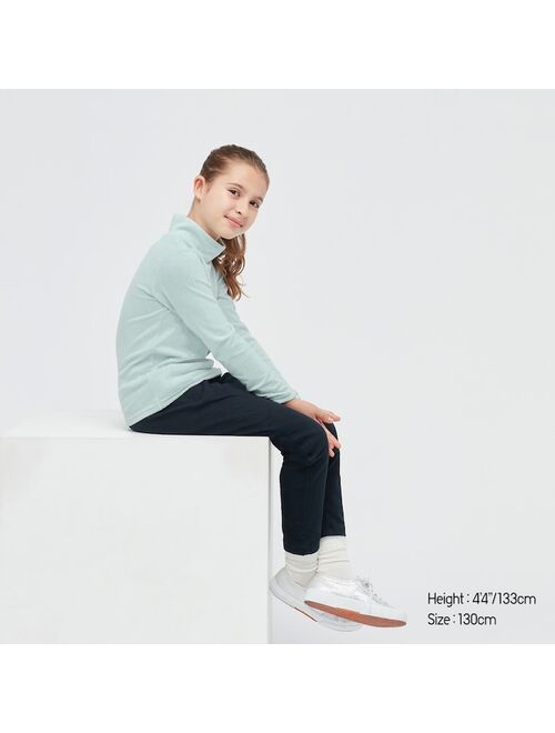 Uniqlo KIDS FLEECE HIGH-NECK LONG-SLEEVE T-SHIRT