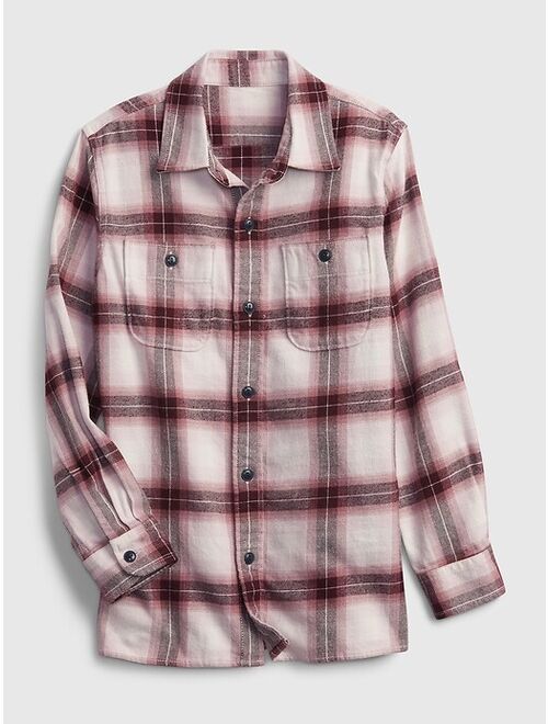 GAP Kids 100% Organic Cotton Flannel Shirt