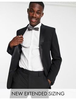 super skinny tuxedo in black suit jacket