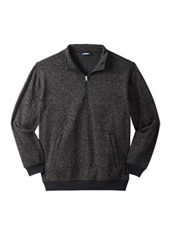 KingSize Men's Big & Tall ¼ Zip Sweater Fleece