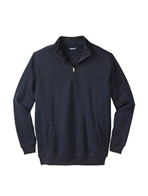 KingSize Men's Big & Tall ¼ Zip Sweater Fleece