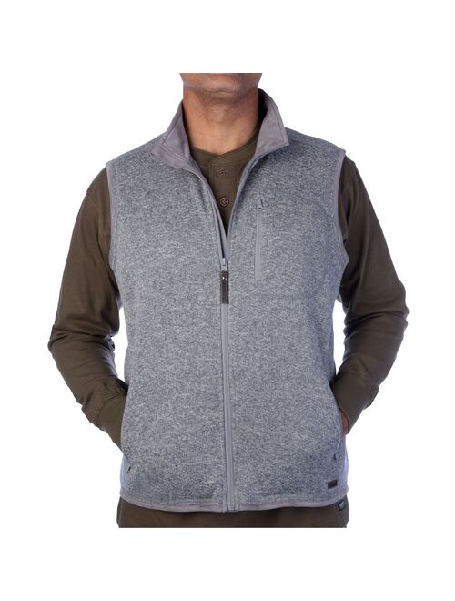 Men's Smith's Workwear Full-Zip Sweater Fleece Vest