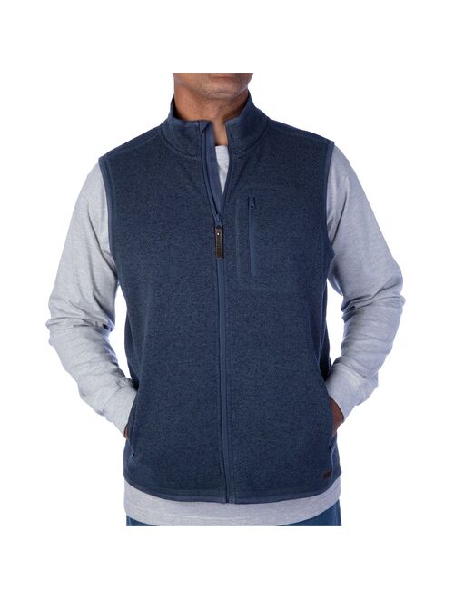 Men's Smith's Workwear Full-Zip Sweater Fleece Vest