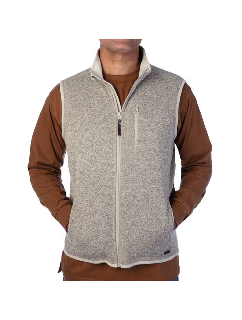 Men's Smith's Workwear Full-Zip Sweater Fleece Vest