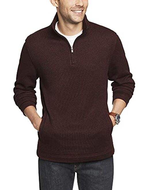 Van Heusen Men's Flex Long Sleeve 1/4 Zip Soft Sweater Fleece