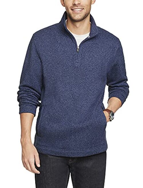 Van Heusen Men's Flex Long Sleeve 1/4 Zip Soft Sweater Fleece