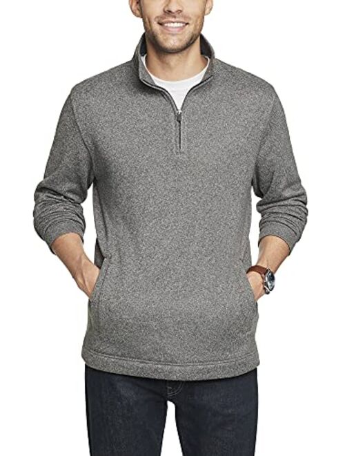 Van Heusen Men's Flex Long Sleeve 1/4 Zip Soft Sweater Fleece