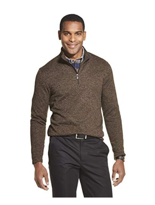 Van Heusen Men's Flex Long Sleeve 1/4 Zip Soft Sweater Fleece