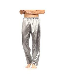 YIMANIE Men's Silk Pajama Pant Comfy Soft Lounge Sleep Pants