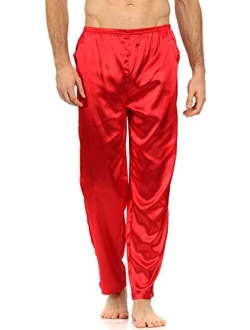 YIMANIE Men's Silk Pajama Pant Comfy Soft Lounge Sleep Pants