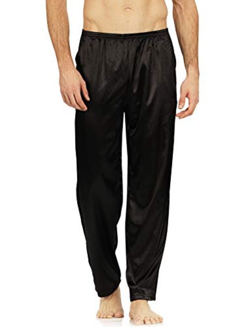 YIMANIE Men's Silk Pajama Pant Comfy Soft Lounge Sleep Pants