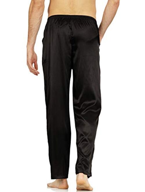 YIMANIE Men's Silk Pajama Pant Comfy Soft Lounge Sleep Pants