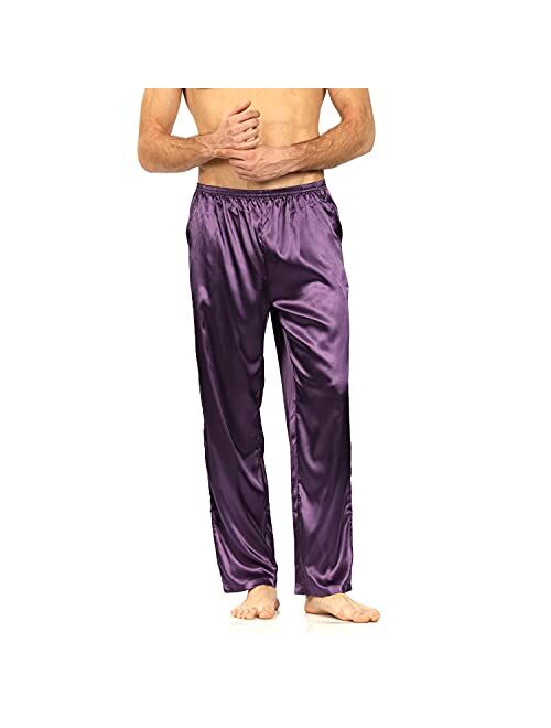 YIMANIE Men's Silk Pajama Pant Comfy Soft Lounge Sleep Pants