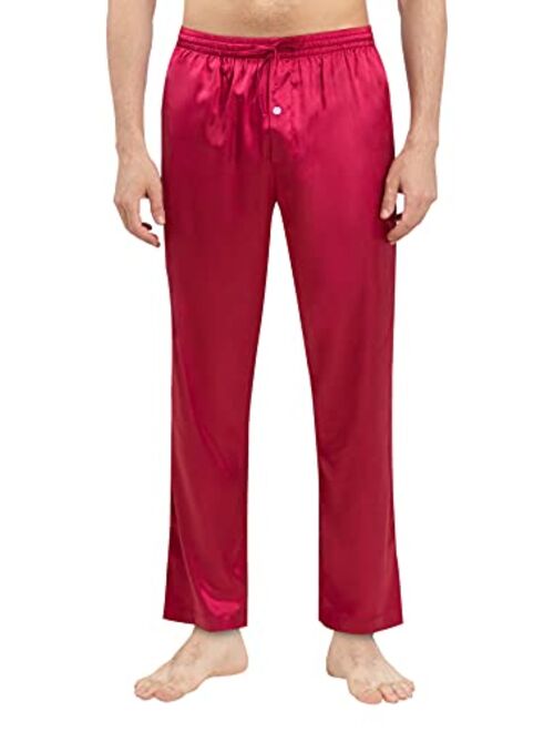 YIMANIE Men's Silk Pajama Pant Comfy Soft Lounge Sleep Pants