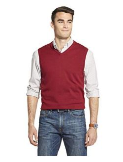 Men's Premium Essentials Solid V-Neck 12 Gauge Sweater Vest