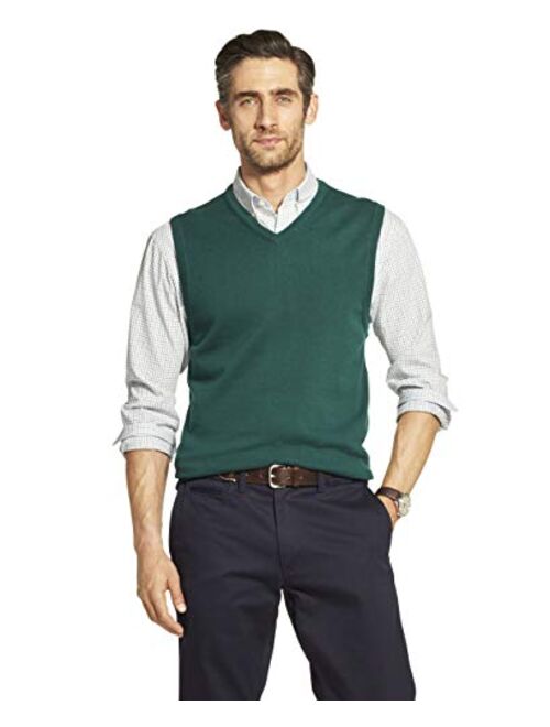 IZOD Men's Premium Essentials Solid V-Neck 12 Gauge Sweater Vest