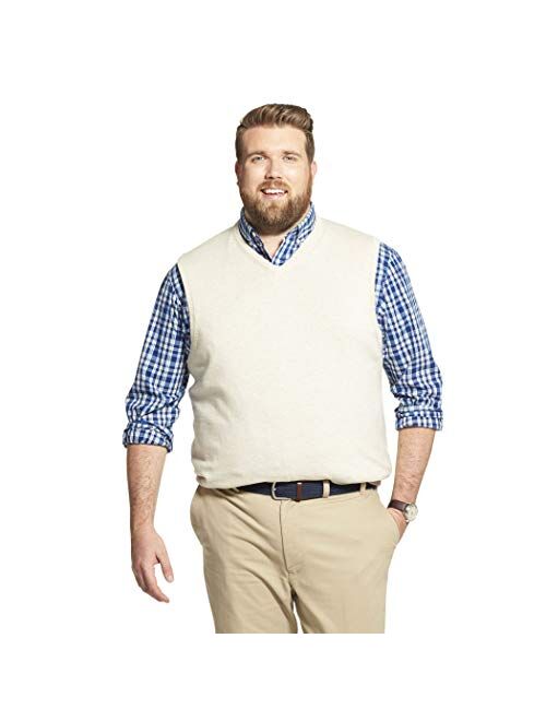 IZOD Men's Premium Essentials Solid V-Neck 12 Gauge Sweater Vest