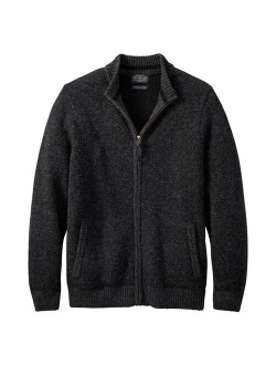 Mens Full Zip Shetland Sweater