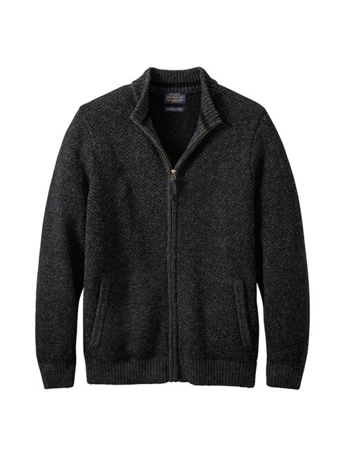 Pendleton Mens Full Zip Shetland Sweater