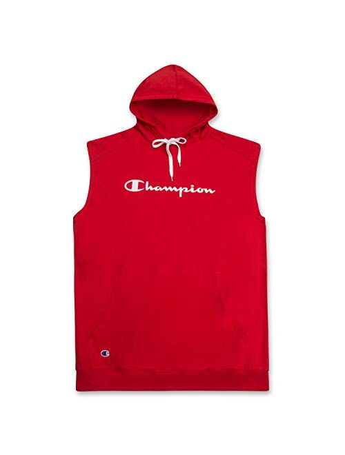 Champion Big and Tall Mens Sleeveless Popover Hoodie - Gym Workout Mens Hoodies