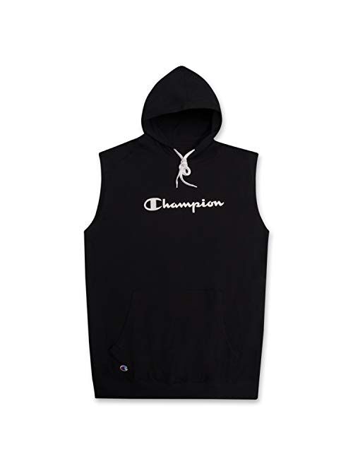 Champion Big and Tall Mens Sleeveless Popover Hoodie - Gym Workout Mens Hoodies