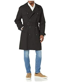 Men's Double Breasted Stretch Trench Coat