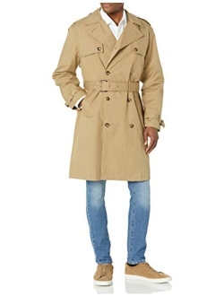 Men's Double Breasted Stretch Trench Coat