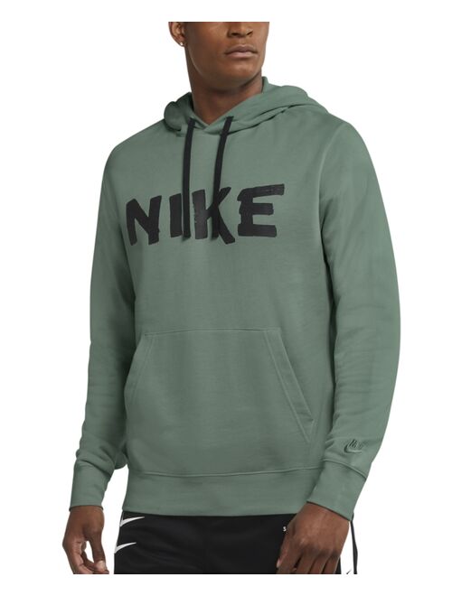 Nike Men's Sportswear Club Tape Logo-Print French Terry Fleece Hoodie