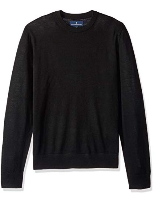 Buttoned Down Men's Italian Merino Wool Lightweight Cashwool Crewneck Sweater