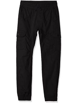 Washed Stretch Ripstop Cargo Jogger Pants