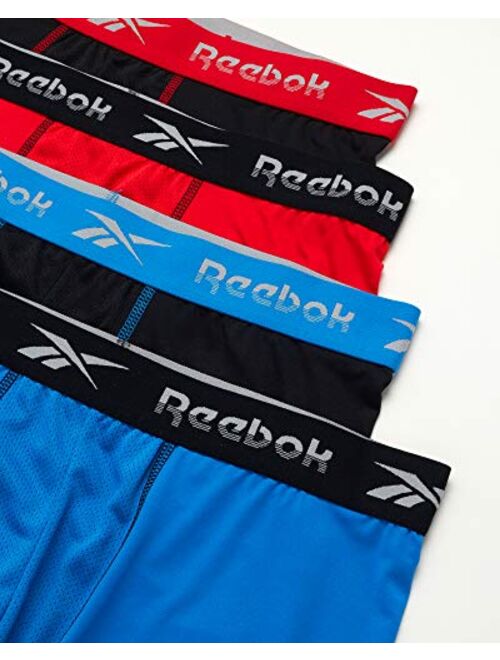 Reebok Men's Underwear - Performance Boxer Briefs (4 Pack)