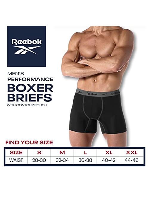 Reebok Men's Underwear - Performance Boxer Briefs (4 Pack)